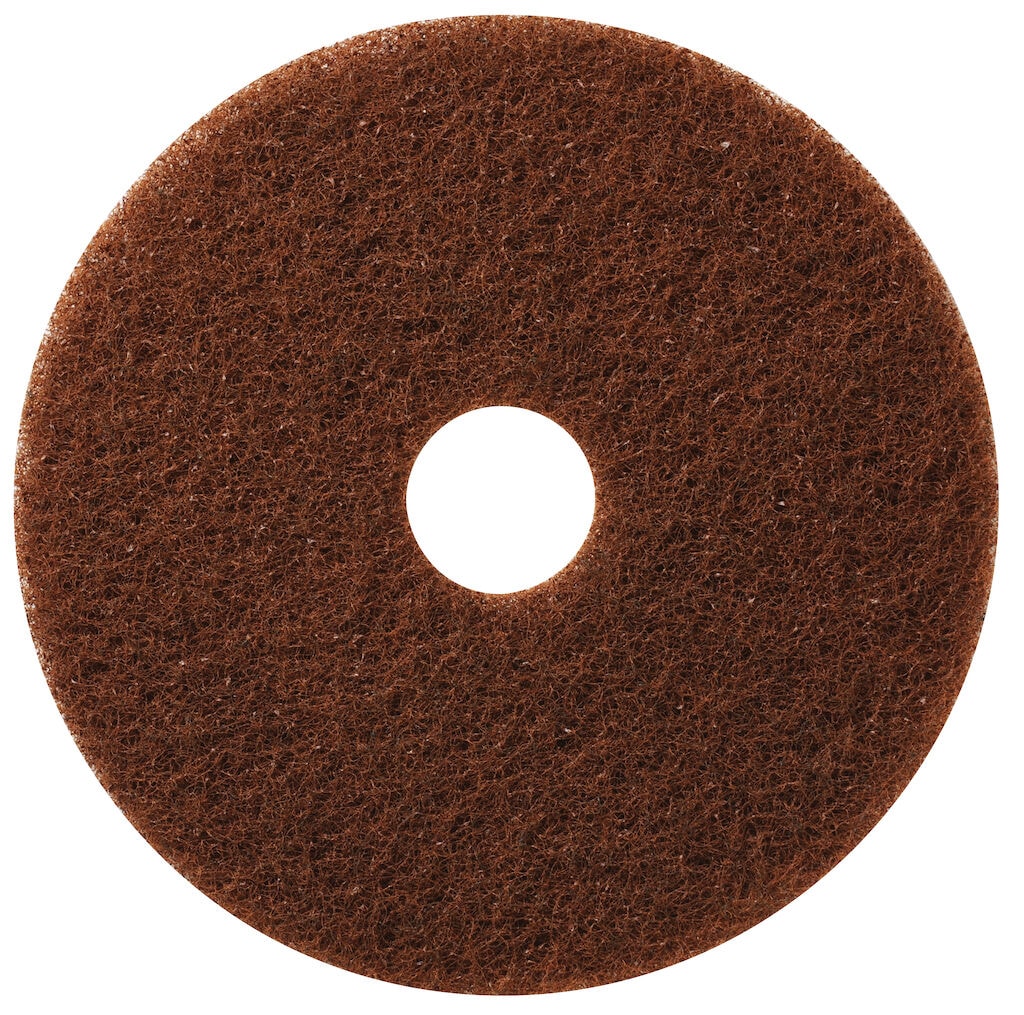 TASKI Americo Pad - Brown 5x - 19" / 48 cm - Brown - Aggressive stripping pad