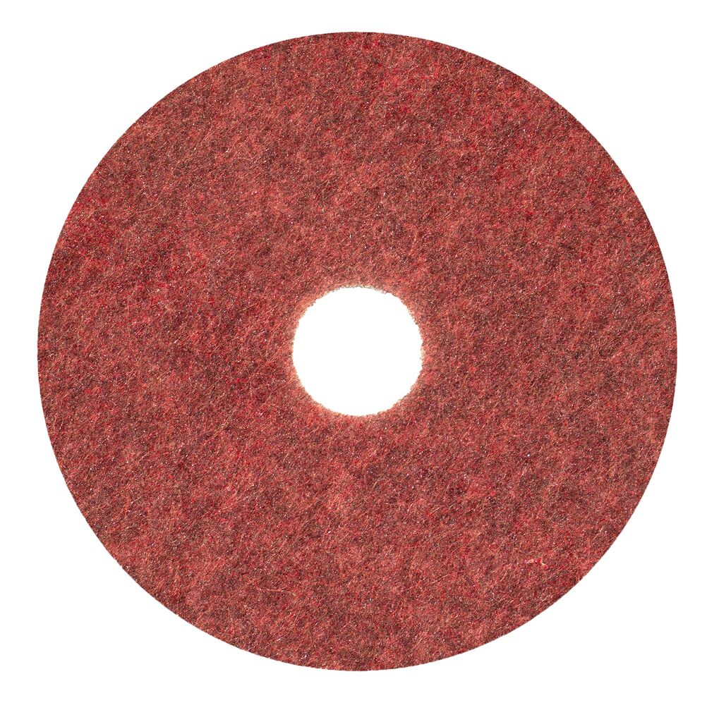 Twister TXP Pad 2x - 16" / 41 cm - Red - Diamond floor pad for use with scrubber driers and rotary machines