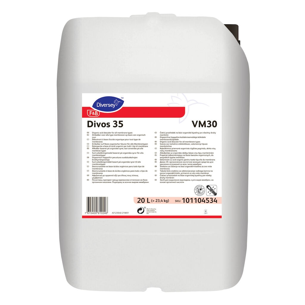 Divos 35 VM30 1x20L - Organic acid descaler for all membrane types