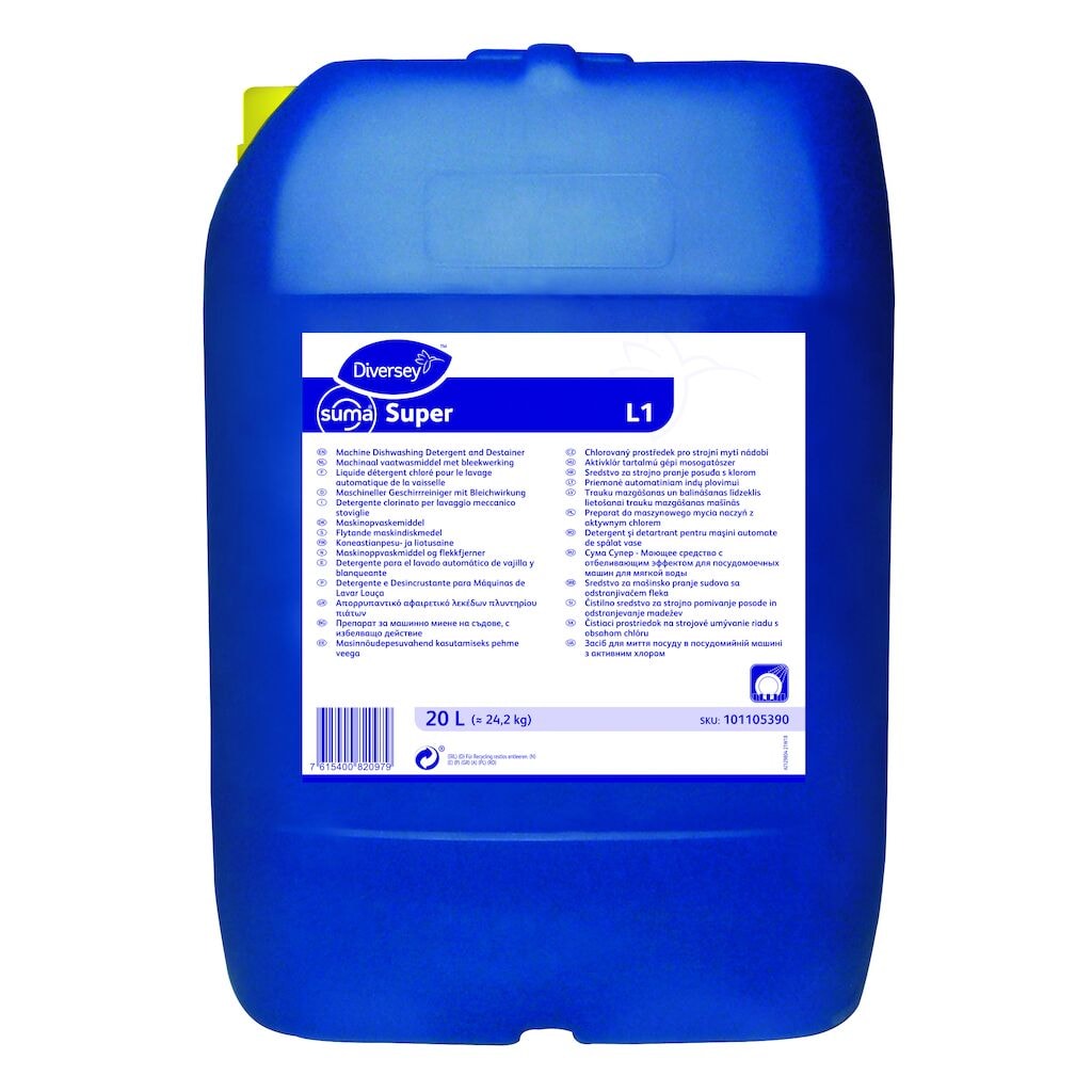 Suma Super L1 1x20L - Liquid machine dishwashing detergent for soft water