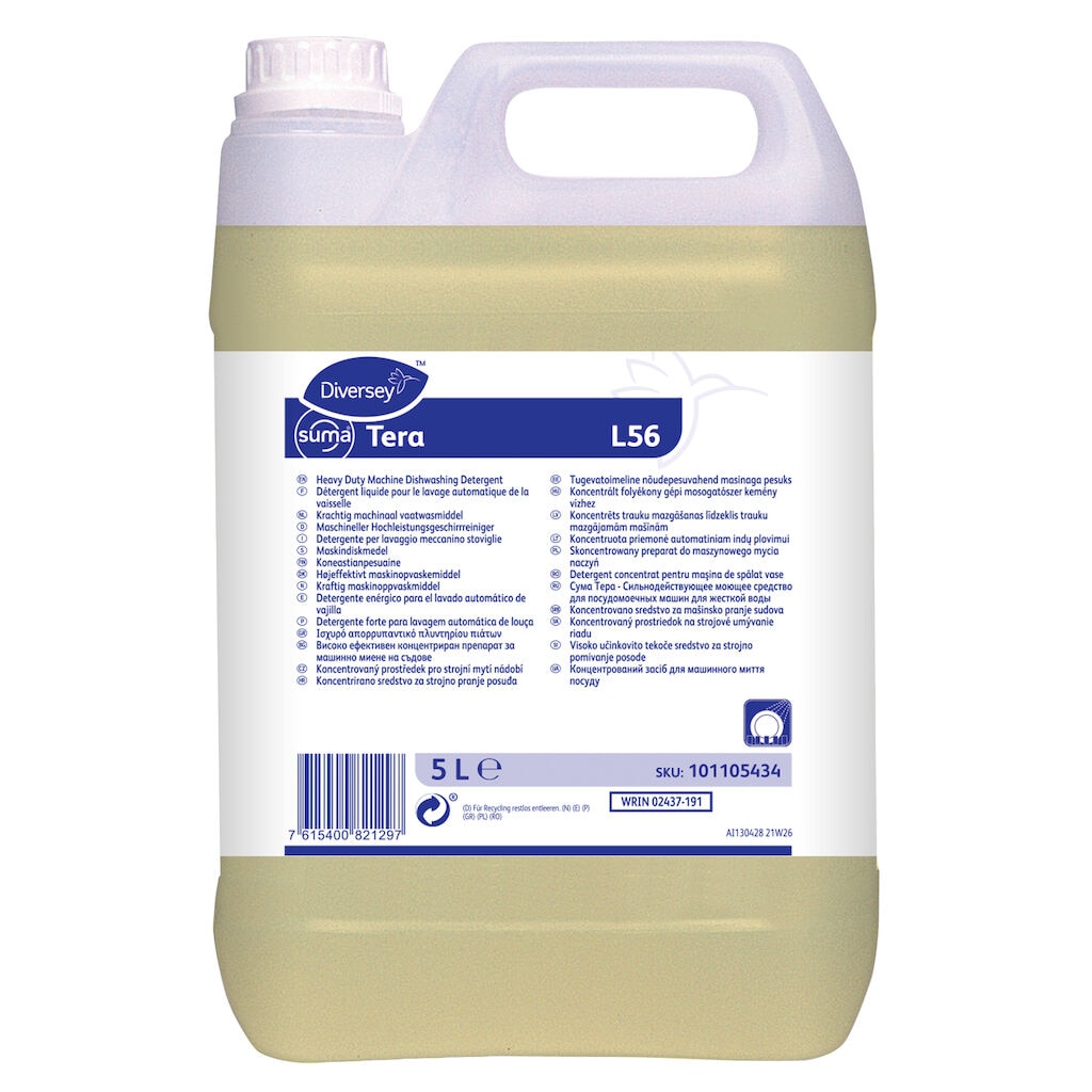 Suma Tera L56 2x5L - High performance mechanical ware washing detergent for hard water