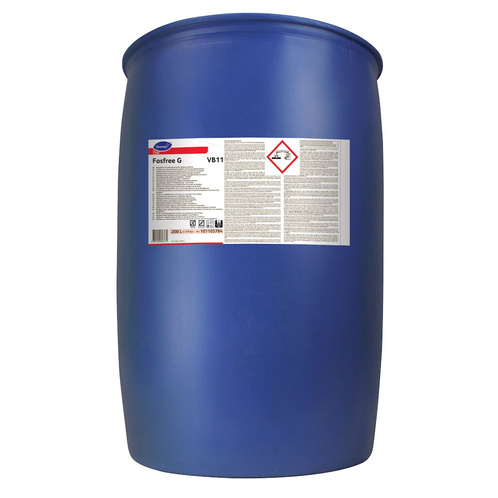 Fosfree G VB11 1x200L - Phosphate free defoamed bottlewashing additive