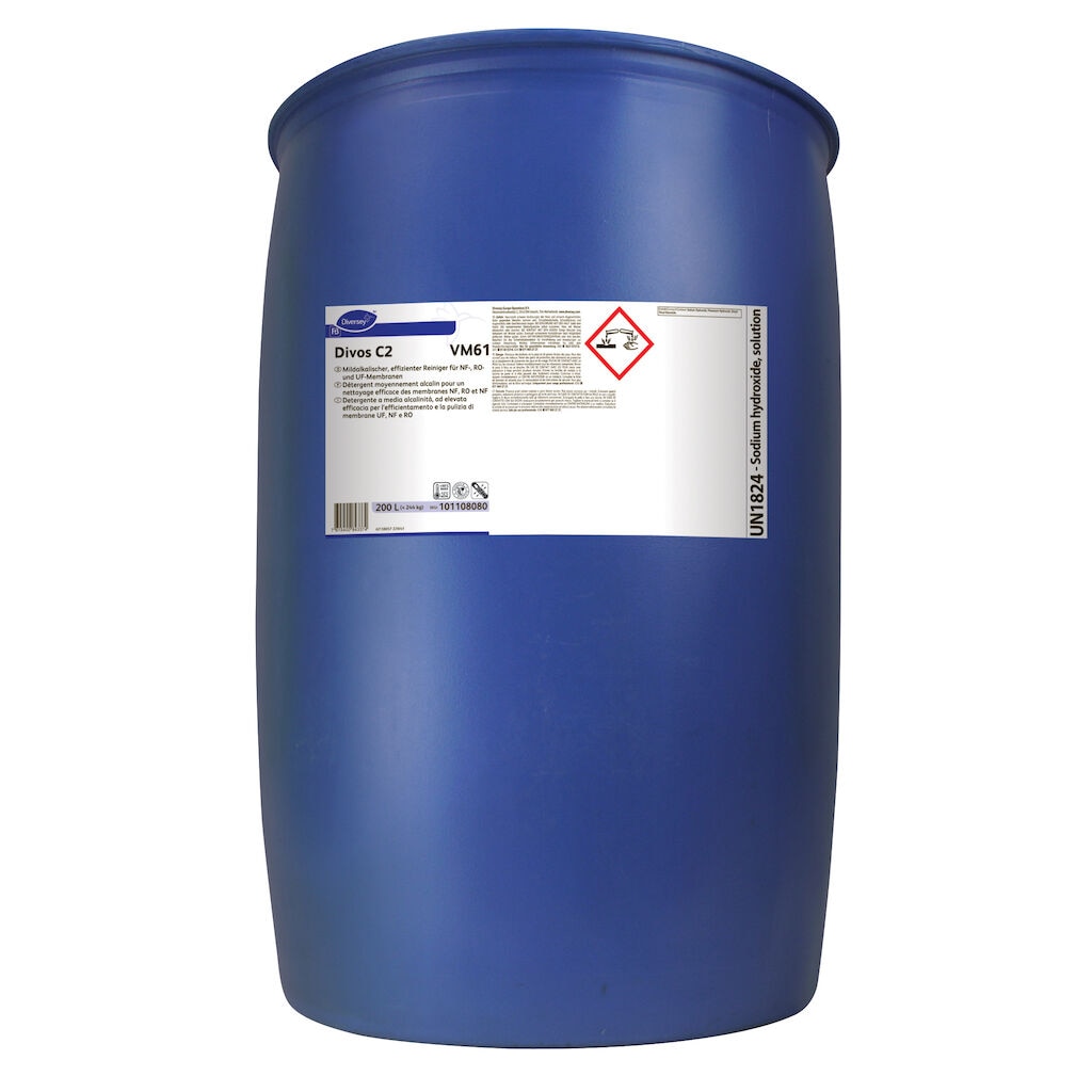 Divos C2 VM61 1x200L - Alkaline detergent for all types of membranes