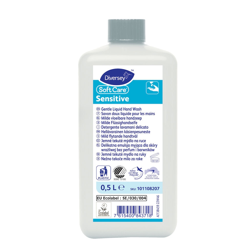 Soft Care Sensitive 10x0.5L - Gentle liquid hand wash