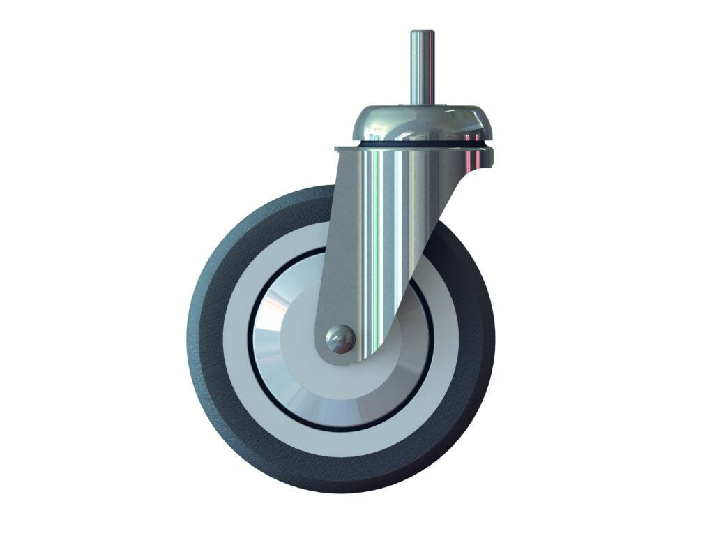 Castor wheel complete 1x1pc - 60928-14 → 125/33
