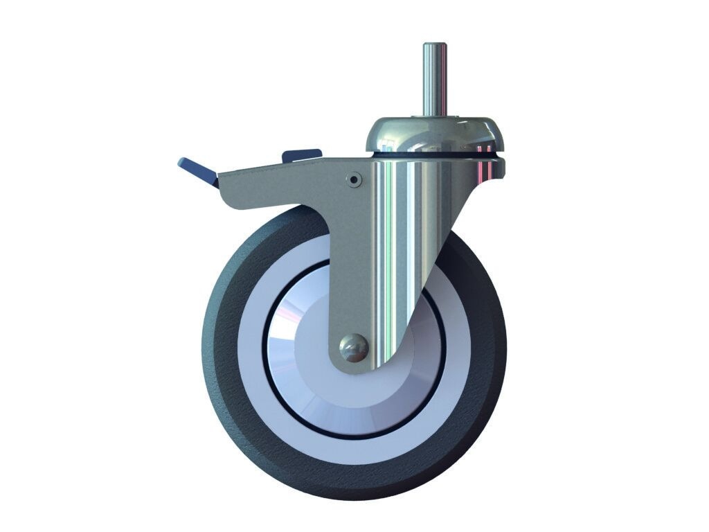 Castor wheel complete 1x1pc - 60928-15 → 125/33 with stopper