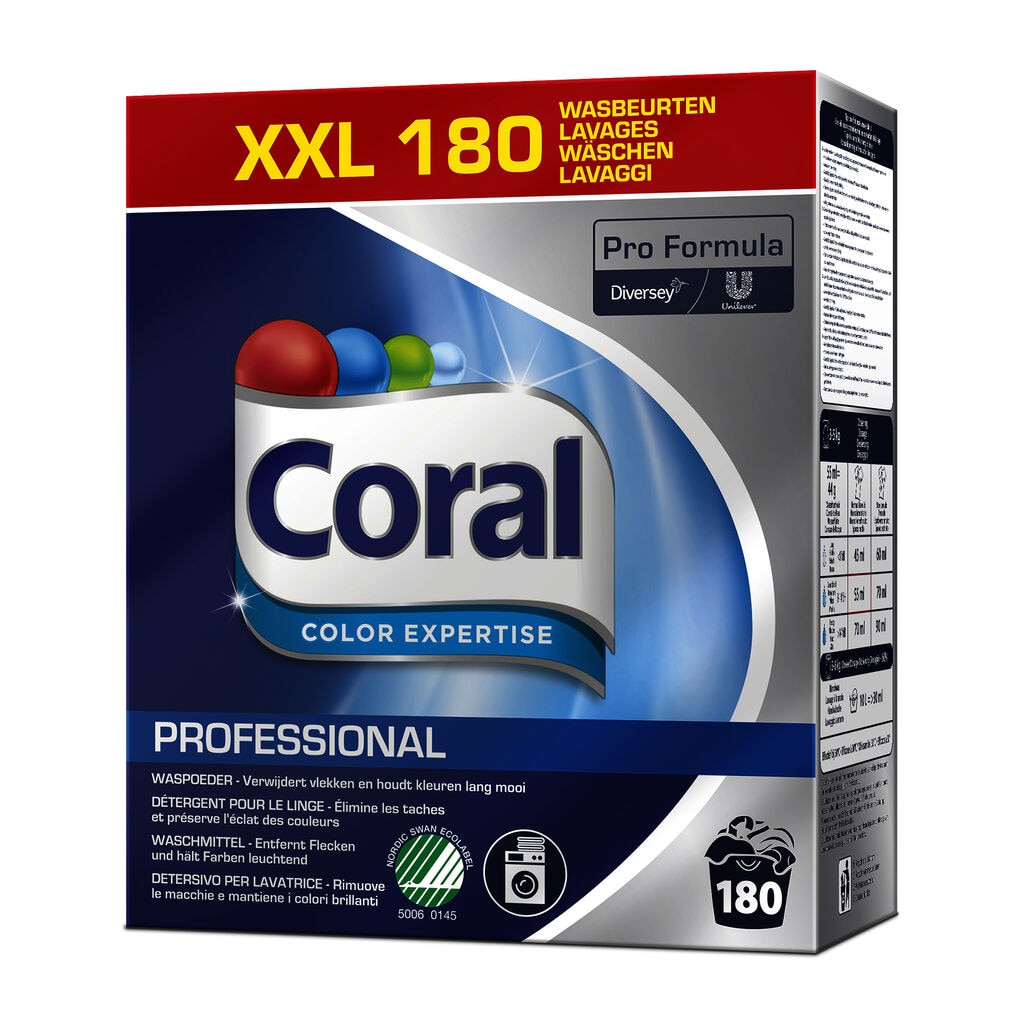 Coral Pro Formula Color Expertise 1x8kg - Powder detergent for coloured fabrics