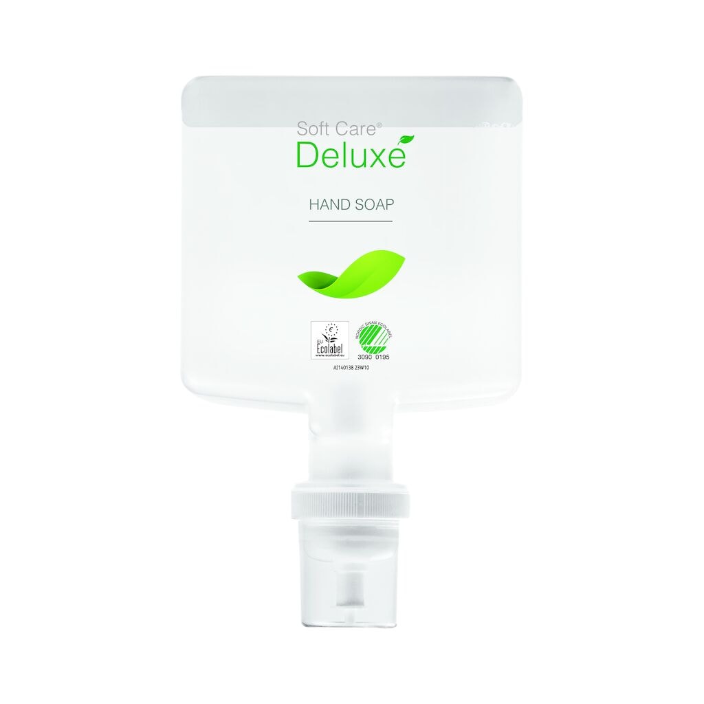 Soft Care Deluxe Hand Soap 4x1.3L - Eco-certified, smooth and conditioning hand soap