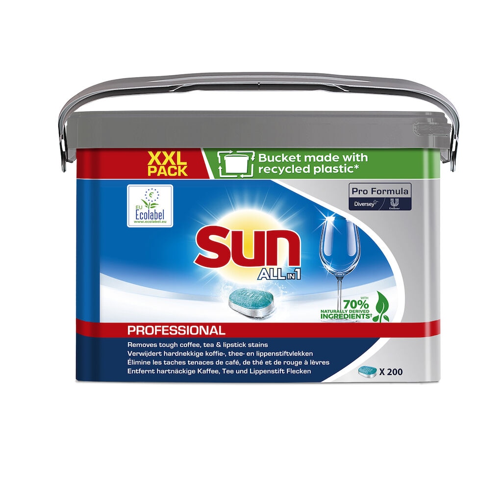 Sun Pro Formula All in 1 Tablets 1x200x1pc - Diswasher tablets all in1, with built in rinse aid and salt function, suitable for household dishwashers.