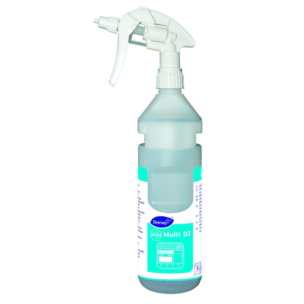 Suma Multi Empty Bottlekit - 750ml 6x1pc - Spray bottle 750 ml canyon foam trigger white, empty for Suma Multi D2