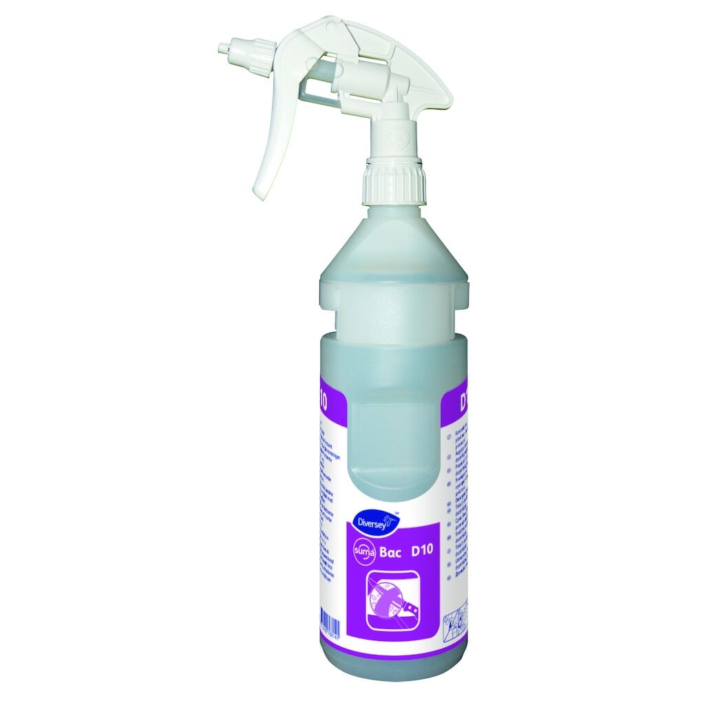 Suma Bac Empty Bottlekit - 750ml 6x1pc - Spray bottle 750 ml canyon foam trigger white, empty for Suma Bac D10