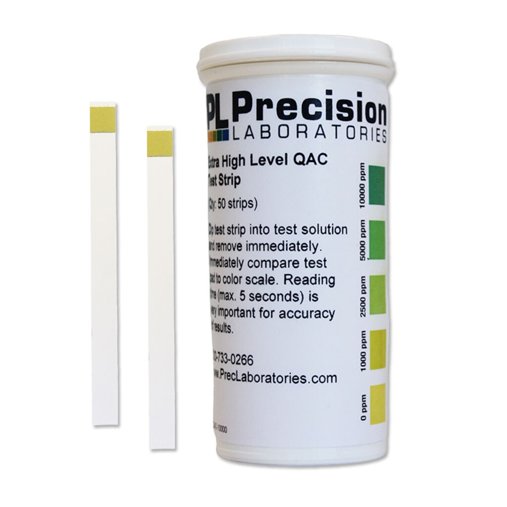 Extra High Level QAC Test Strip 1x1pc - QUAT test strips 0 - 5000 ppm