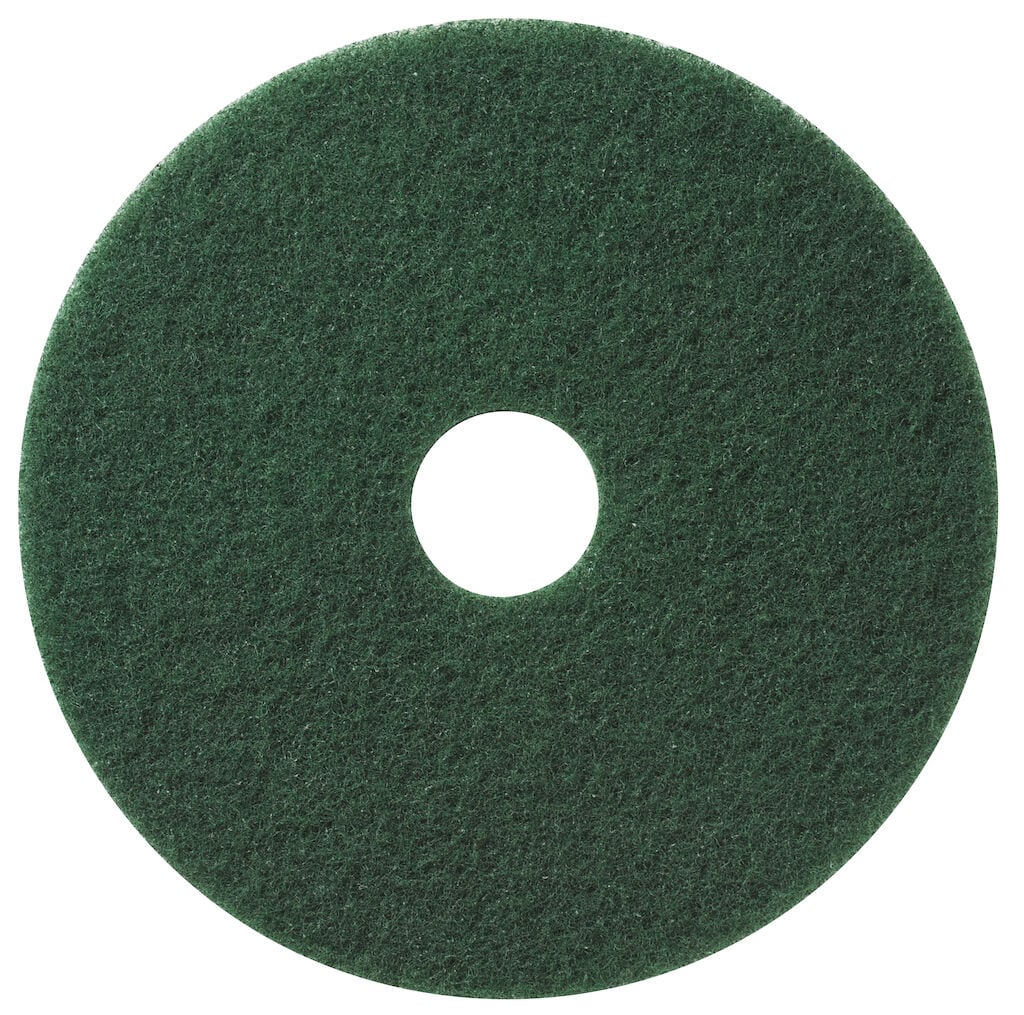 TASKI Americo Pad - Green 5x - 16" / 41 cm - Green - Scrub pad for deep wet scrubbing or light stripping