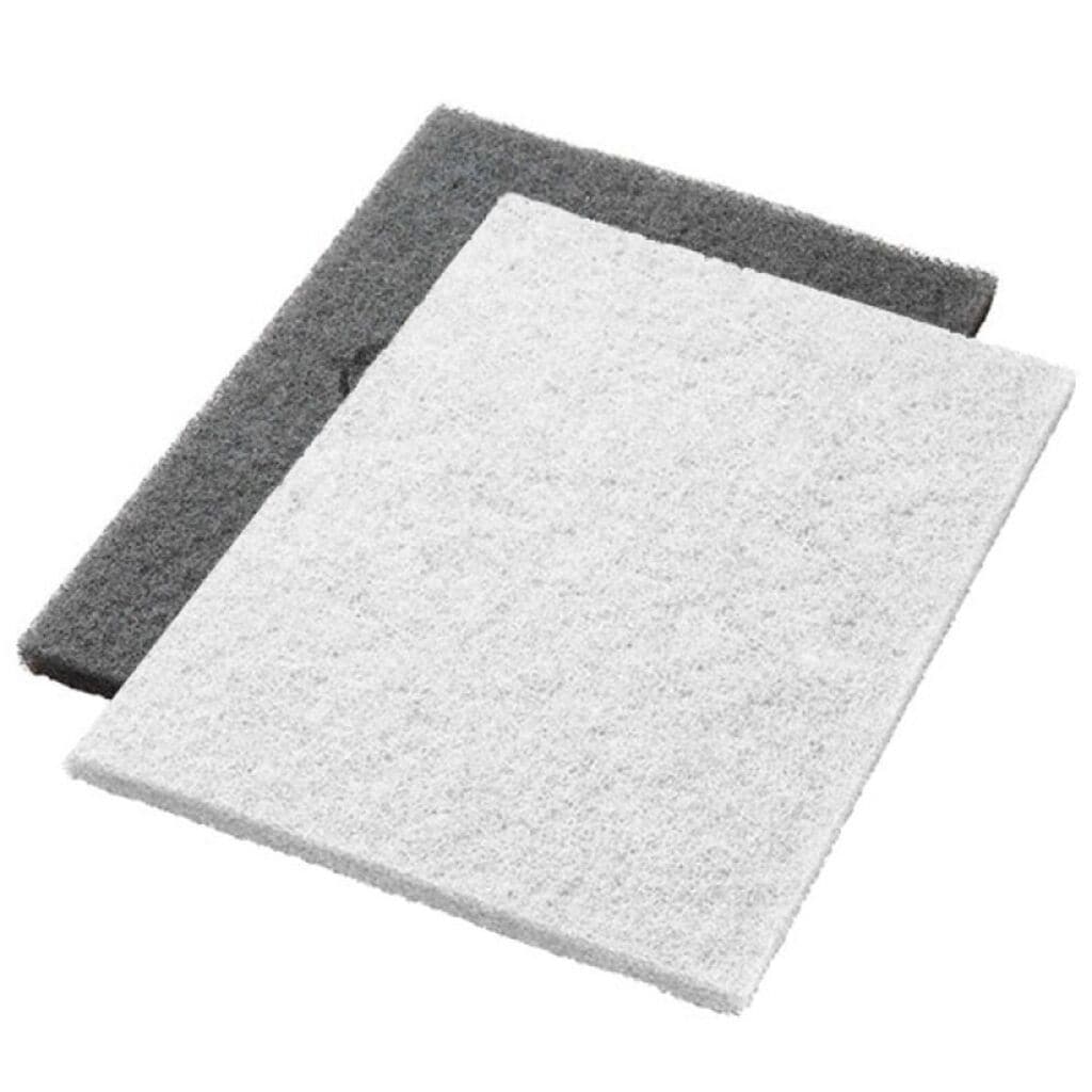 Twister Pad - White 2x - 14x28" (36x71 cm) - White - Diamond floor pad for the first phase of deep cleaning