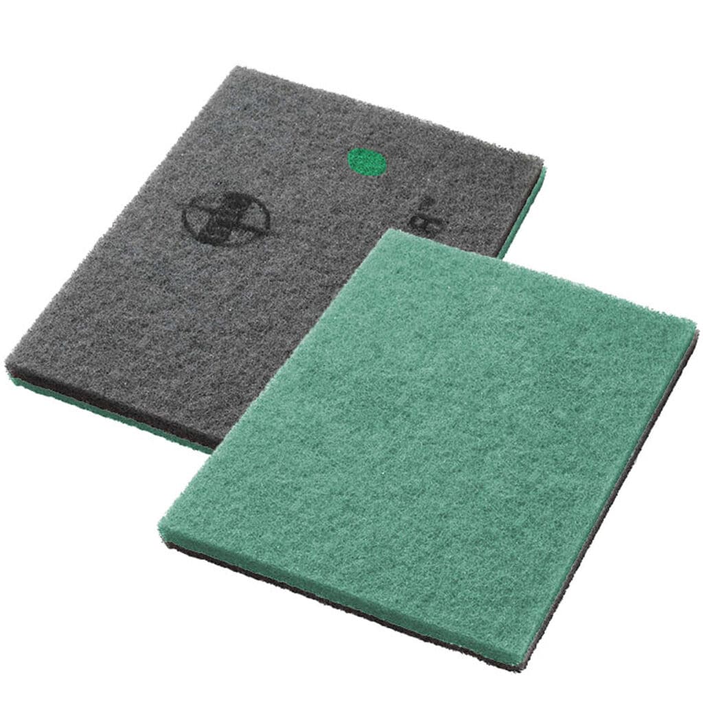 Twister Pad - Green 1x2x - 14x32" (36x81 cm) - Green - Diamond floor pad for daily cleaning