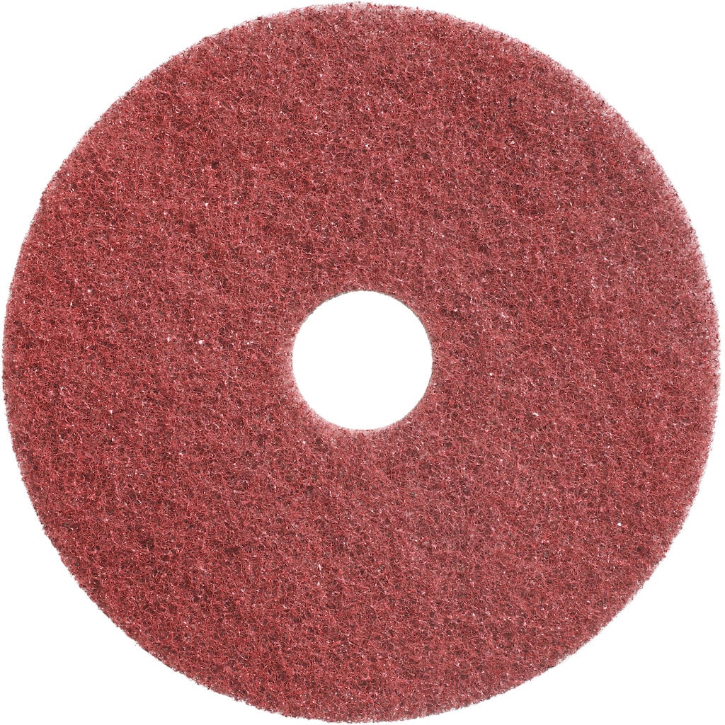 Twister Pad - Red 2x - 6 3/4" / 17,5 cm - Red - Diamond floor pad for use with scrubber driers and rotary machines