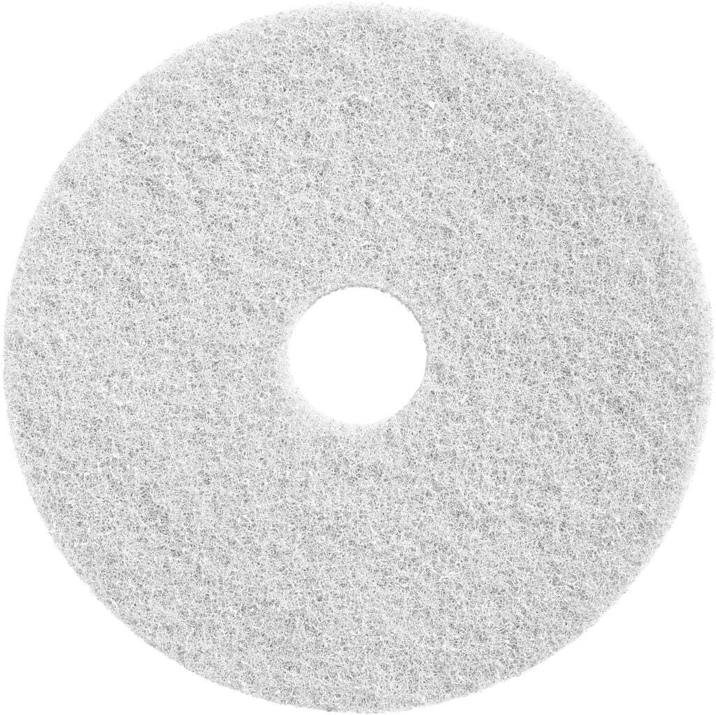 Twister Pad - White 2x - 8.5" /  21,6 cm - White - Diamond floor pad for the first phase of deep cleaning