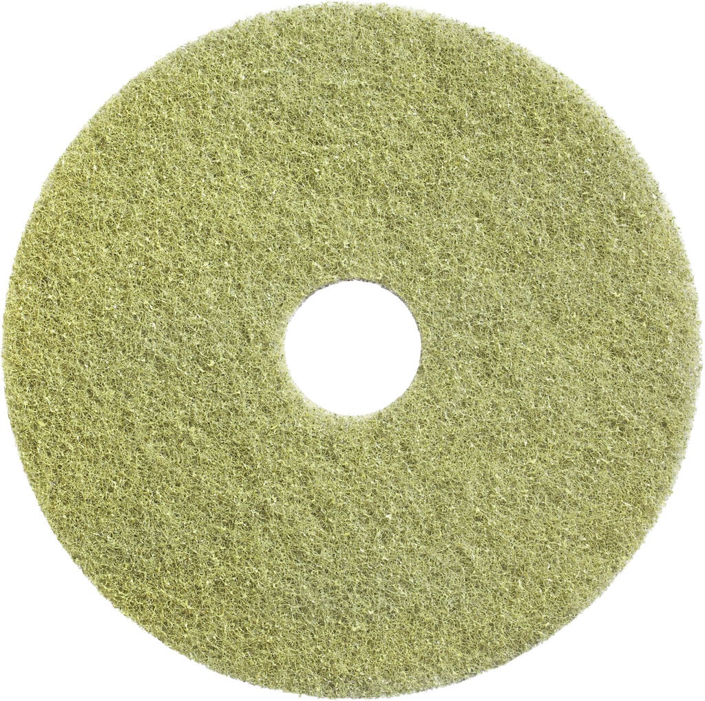 Twister Pad - Yellow 2x - 8.5" /  21,6 cm - Yellow - Diamond floor pad for use with scrubber driers and rotary machines
