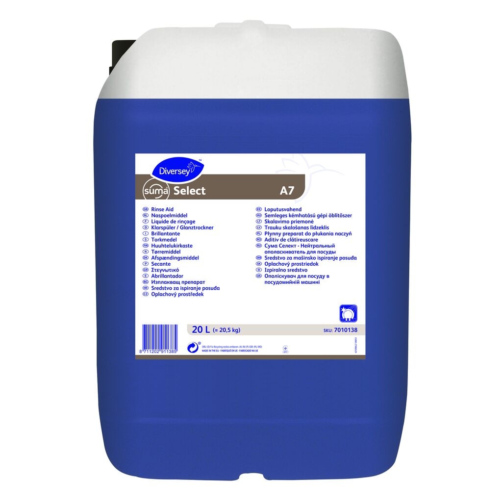 Suma Select A7 1x20L - Concentrated machine dishwash rinse aid