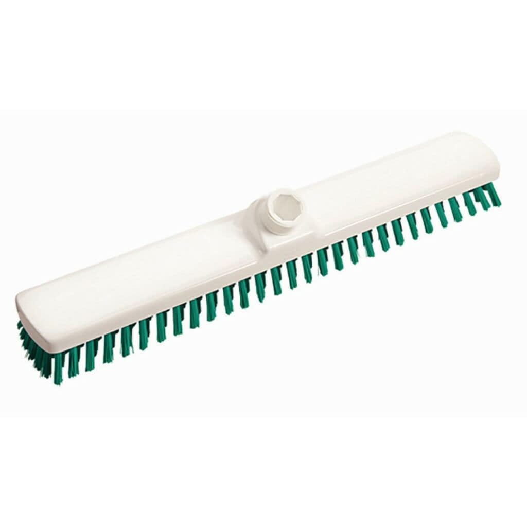 Scrubber Hard 1x1pc - 40 cm - Green - Stiff bristled deck scrubber
