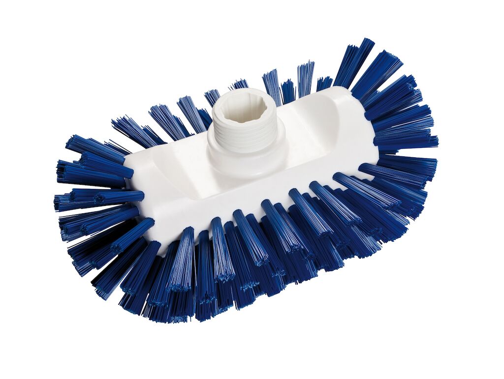Tank Brush Hard 1x1pc - 200 x 125 x 105 mm - Blue - Tank brush for wet cleaning of equipment and machinery