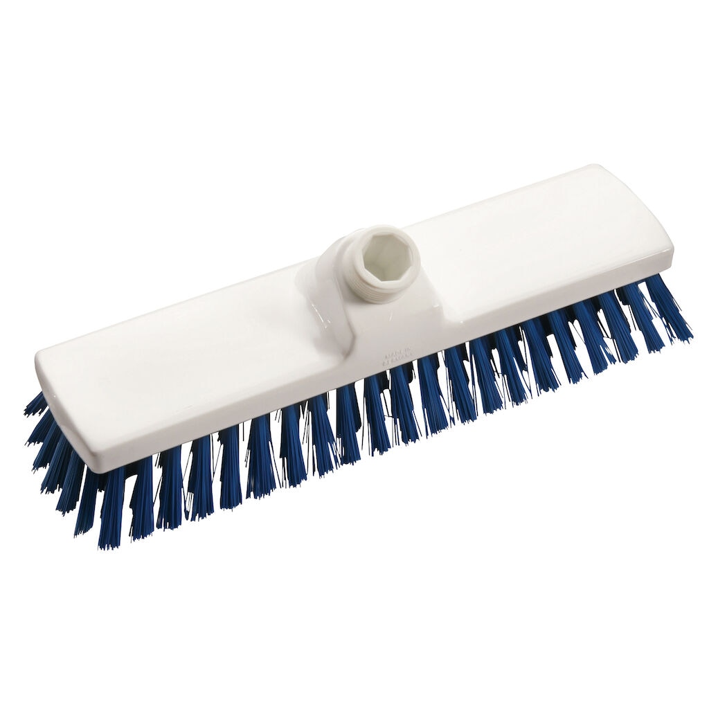 Scrubber Hard 1x1pc - 22.5 cm - Blue - Stiff bristled deck scrubber