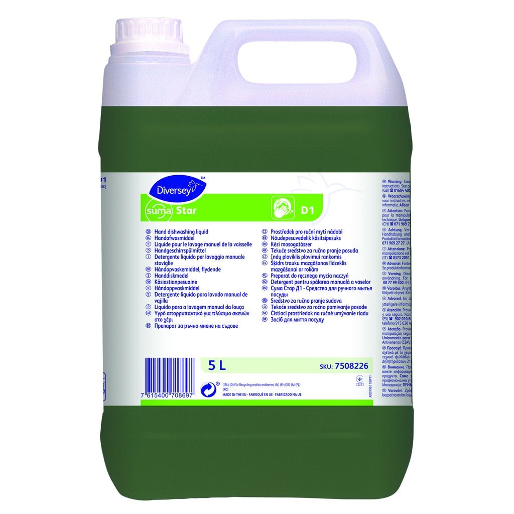 Suma Star D1 2x5L - Hand dishwashing liquid
