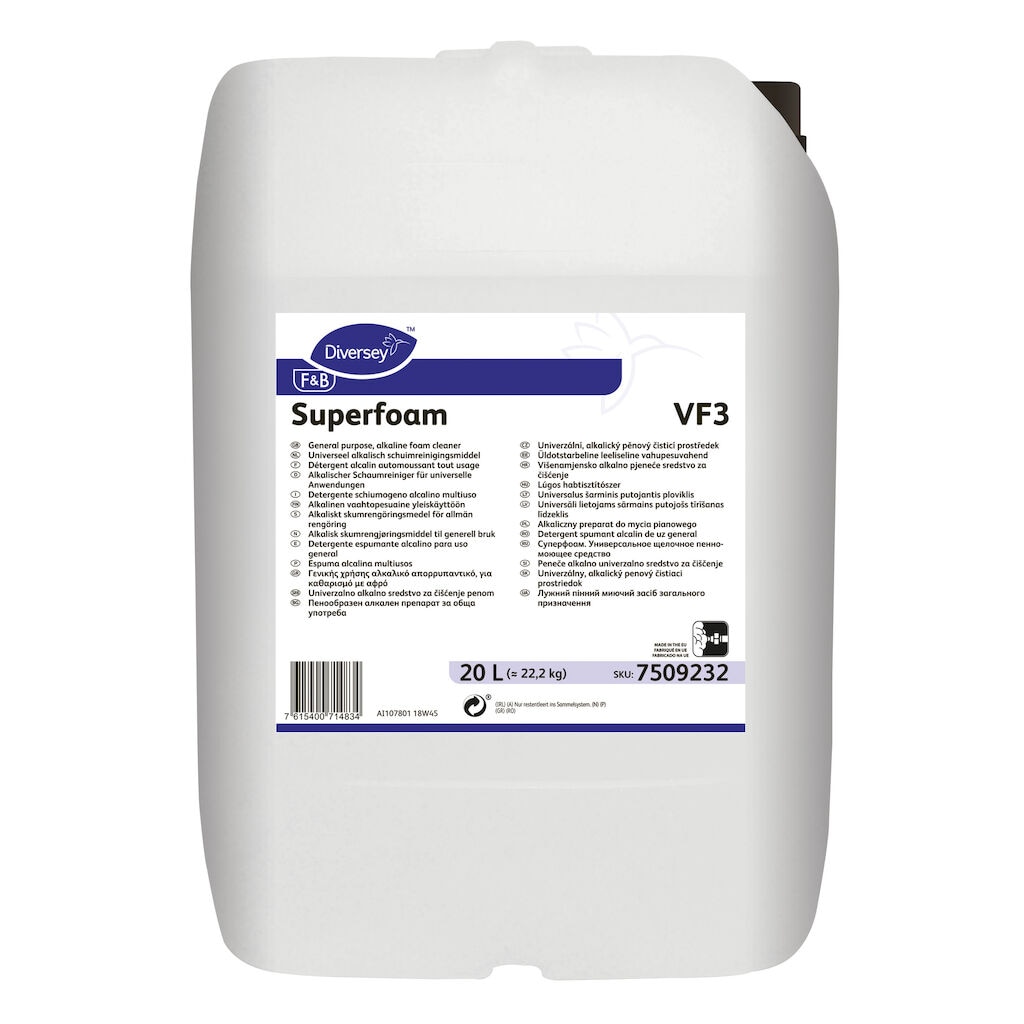 Superfoam VF3 1x20L - General purpose, alkaline foam cleaner