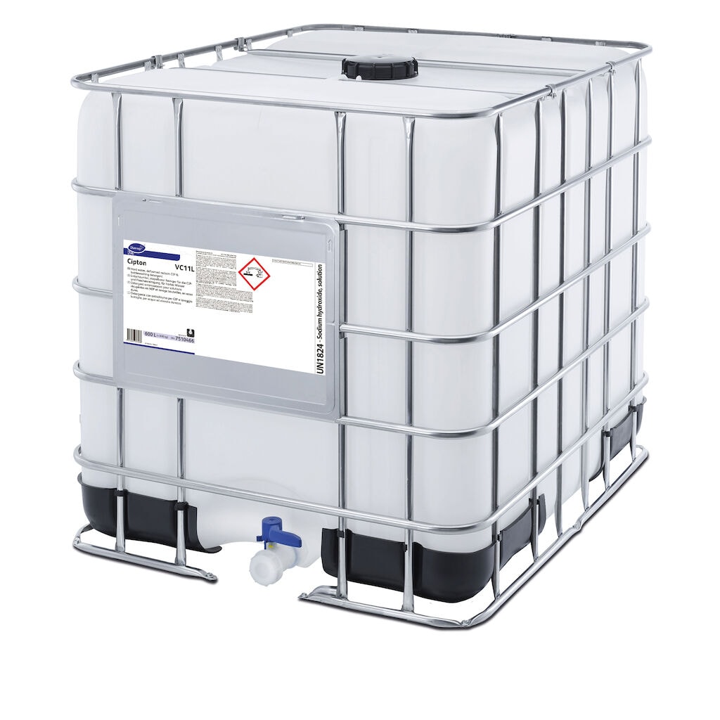 Cipton VC11L 1x600L - Hard water, defoamed reclaim CIP & bottlewashing detergent