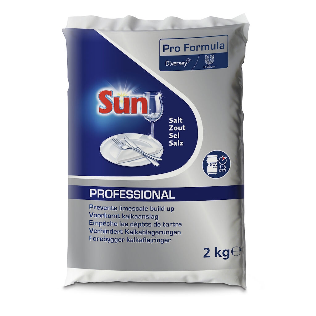 Sun Pro Formula Dishwash Salt 6x2kg - Dishwasher Salt with coarse granules