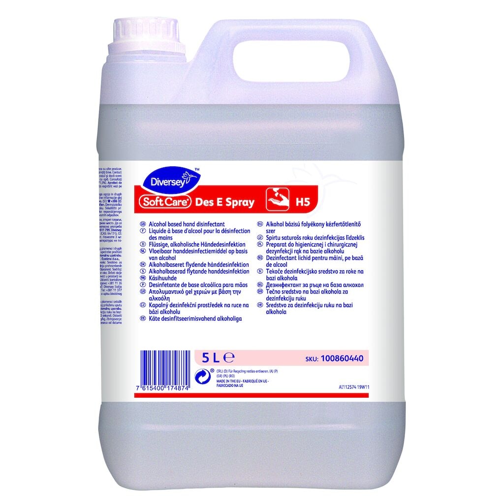 Soft Care Des E Spray H5 2x5L - Hand disinfectant liquid