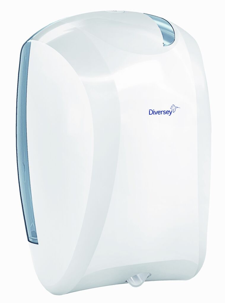 Diversey Centerfeed Paper Dispenser Midi White 1x1pc - 35.2 x 24.3 x 24 cm - White
