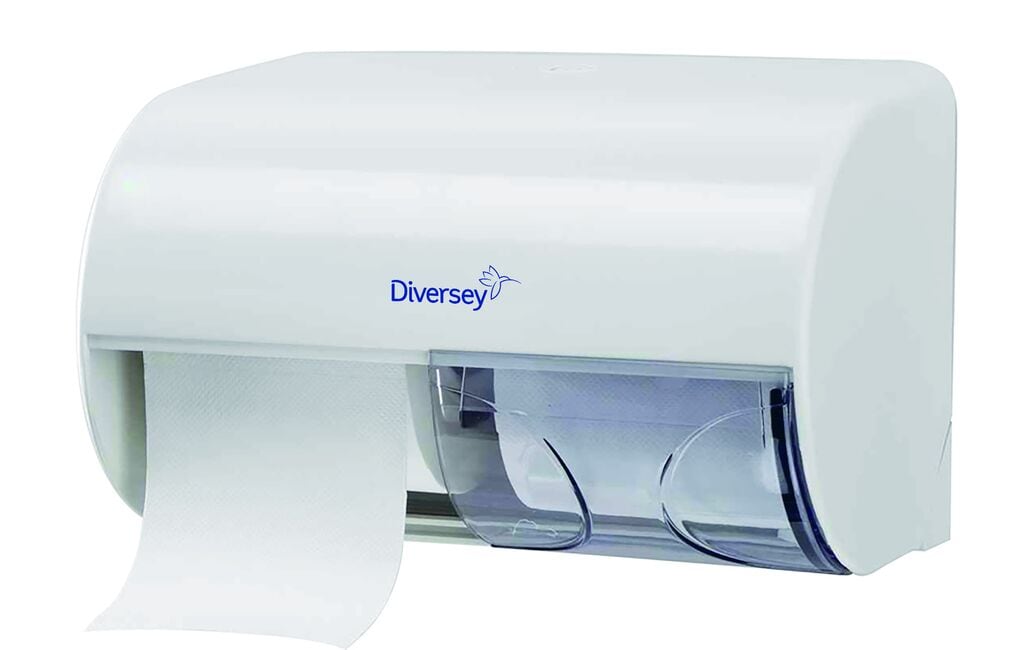 Diversey Double Toilet Roll Dispenser 1x1pc - 15 x 26 x 15 cm - White
