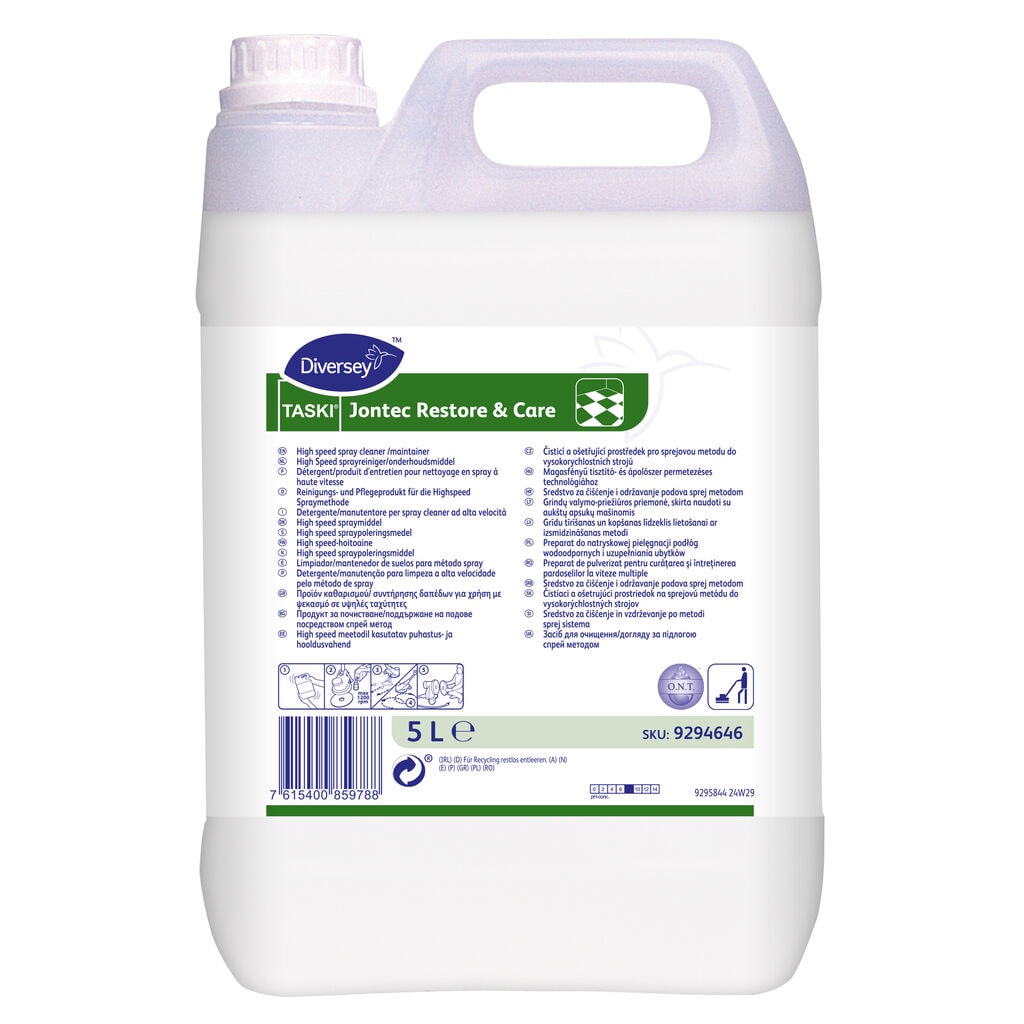 TASKI Jontec Restore & Care 2x5L - Multiple speed spray cleaner/maintainer