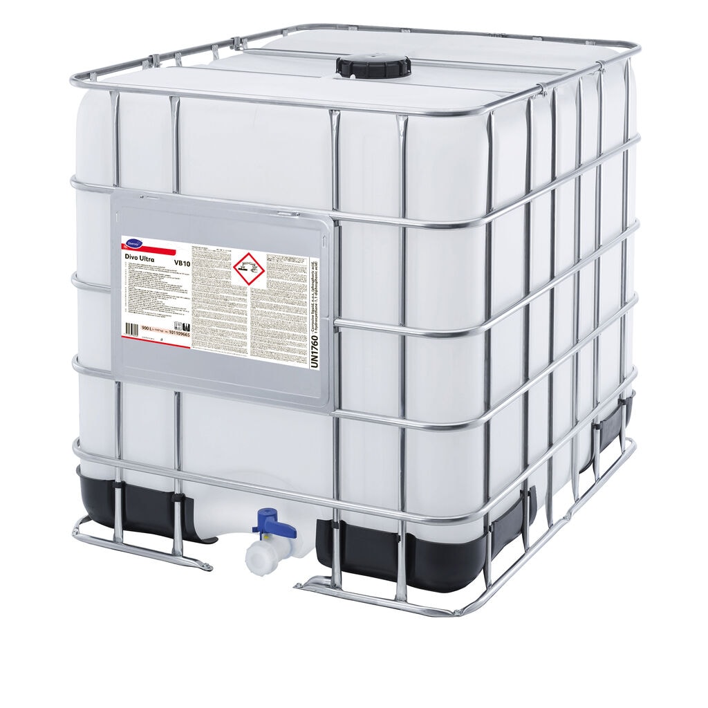 Divo Ultra VB10 1x900L - Heavy duty bottlewashing additive suitable for Ref PET