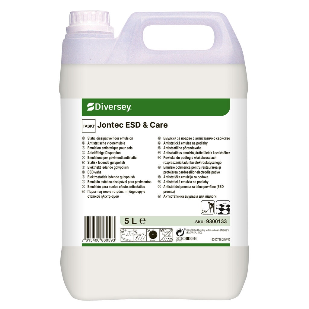 TASKI Jontec ESD & Care 2x5L - Static dissipative floor emulsion