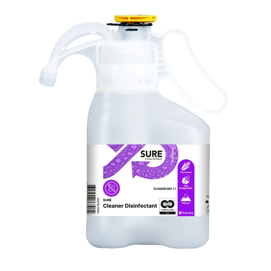 SURE Cleaner Disinfectant 1x1.4L - Concentrated Cleaner Disinfectant. SmartDose®. BPR approved.