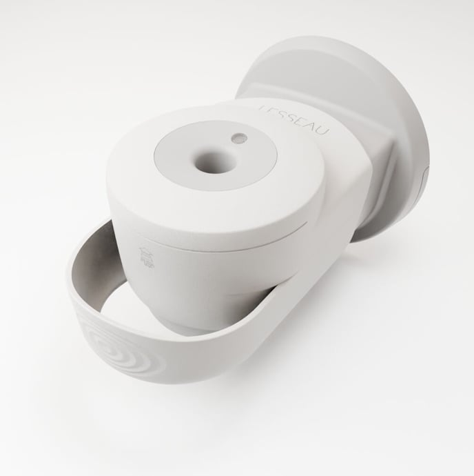 LESSEAU Hand Wash Bar Manual Dispenser 1pc - White